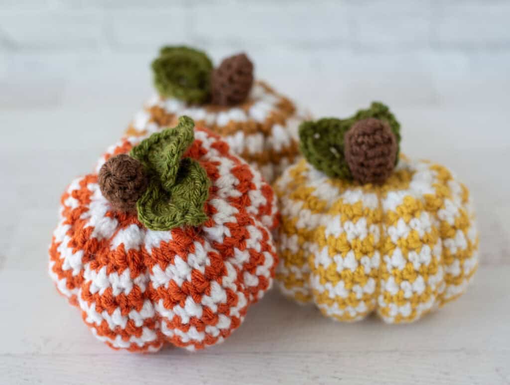 houndstooth crochet pumpkin crochet project crochet project detail 6