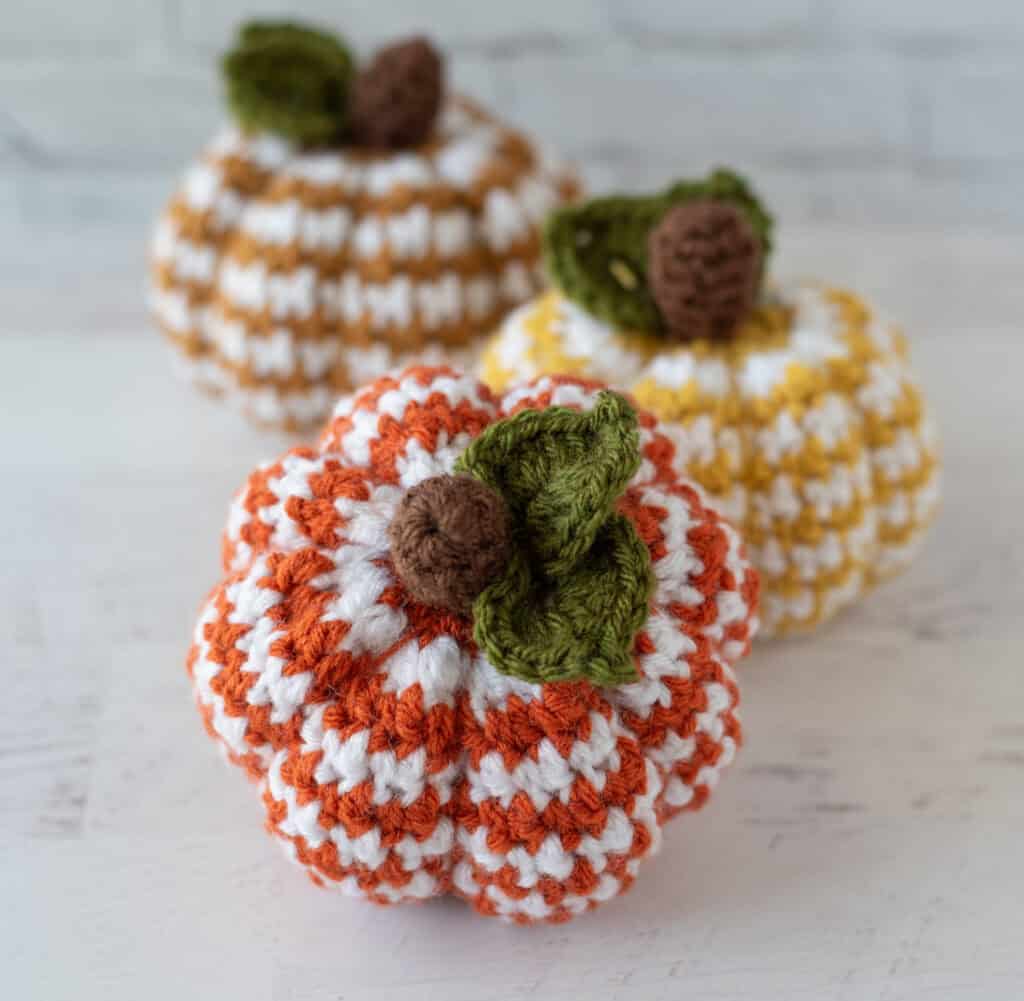 houndstooth crochet pumpkin crochet project crochet project detail 7