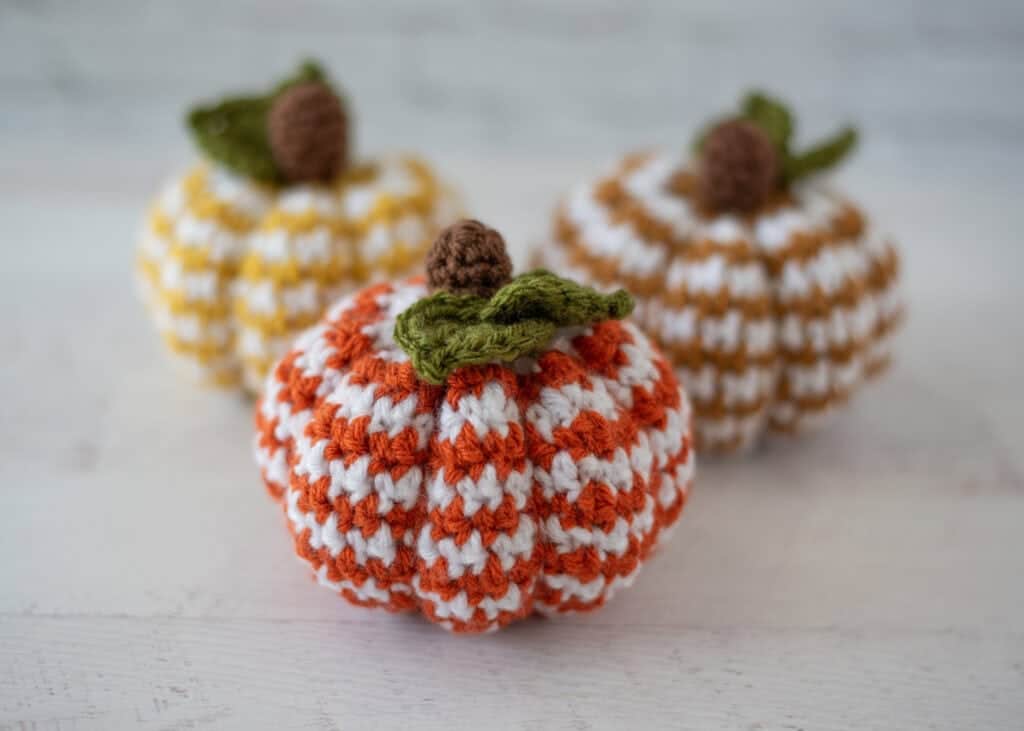 houndstooth crochet pumpkin crochet project crochet project detail 8