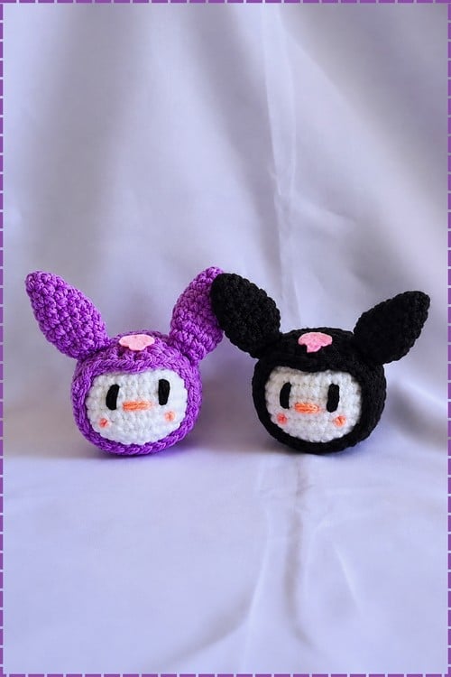 Kuromi amigurumi pattern crochet project crochet project detail 1