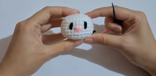 Kuromi amigurumi pattern crochet project crochet project detail 4