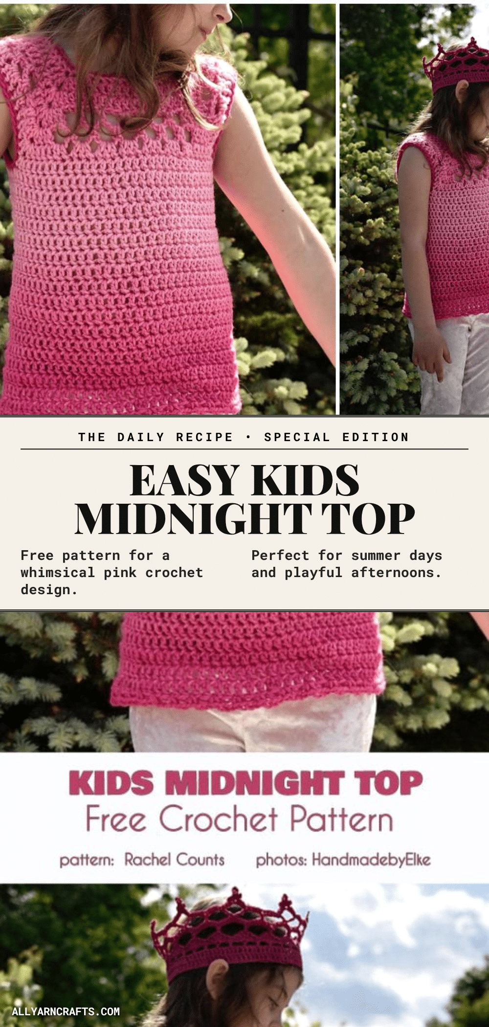 midnight top crochet pattern