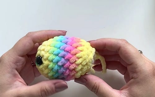rainbow bee amigurumi crochet project crochet project detail 1