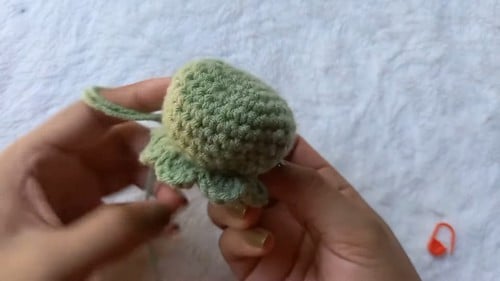reversible crochet octopus keychain crochet project crochet project detail 4