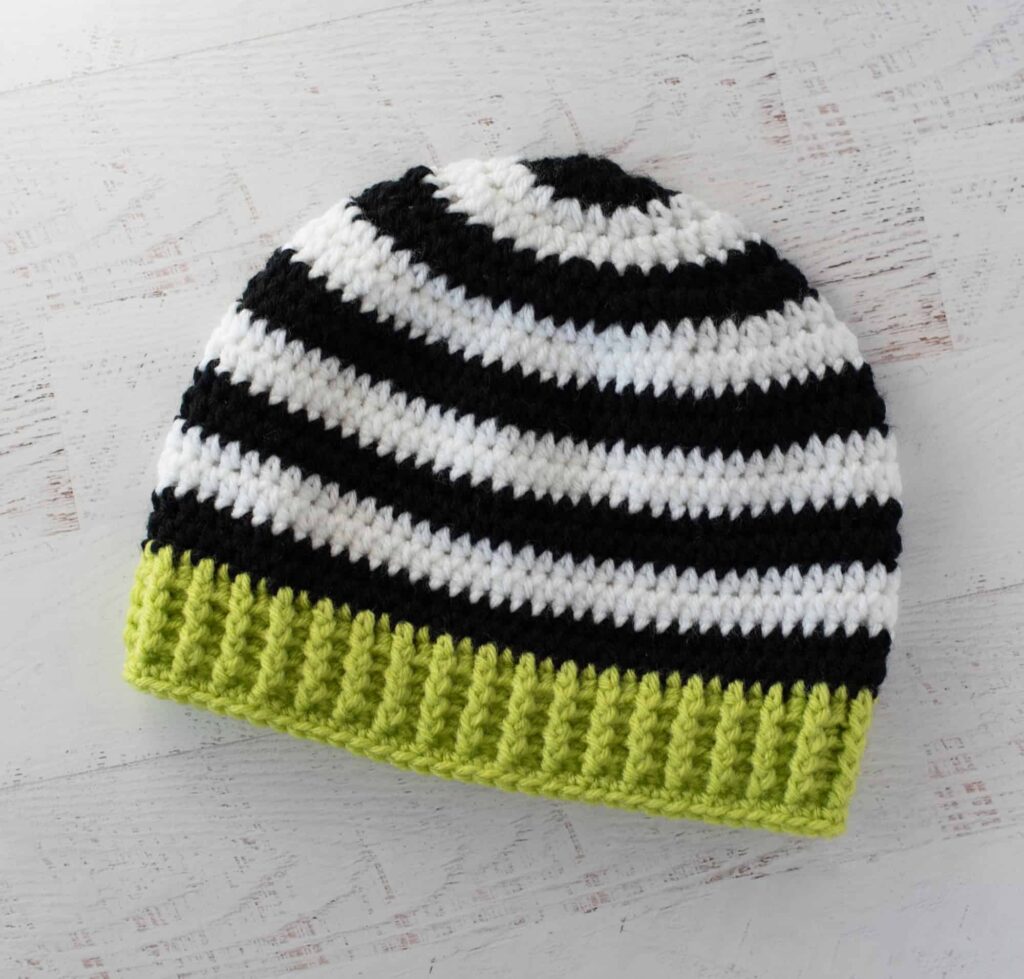 spirited stripes beanie - featured image