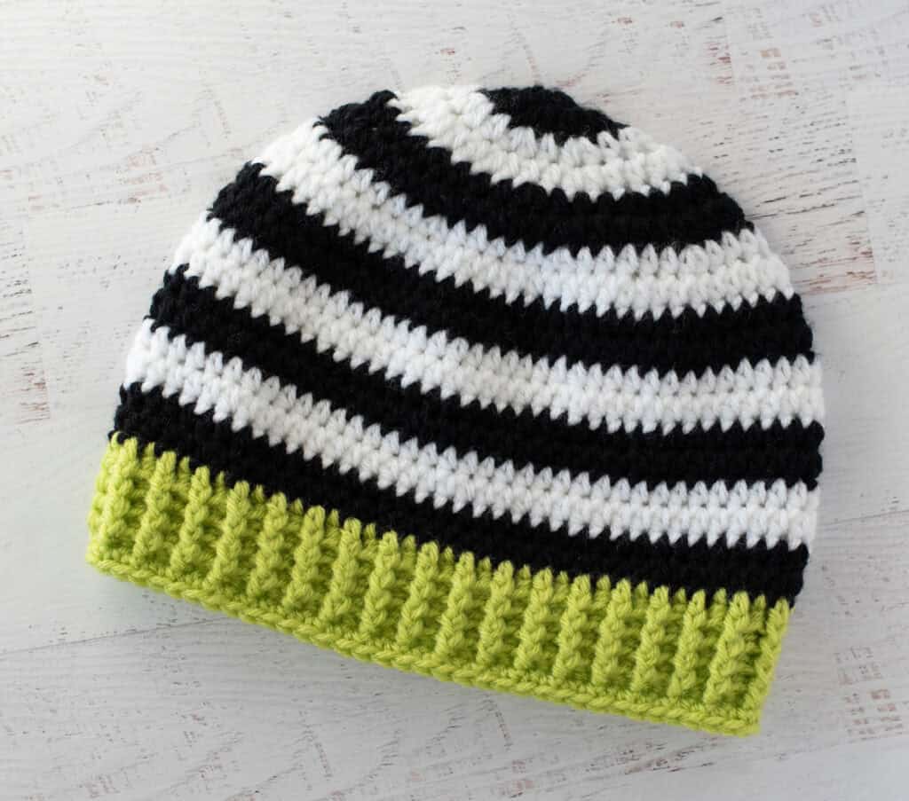 spirited stripes beanie crochet project crochet project detail 1