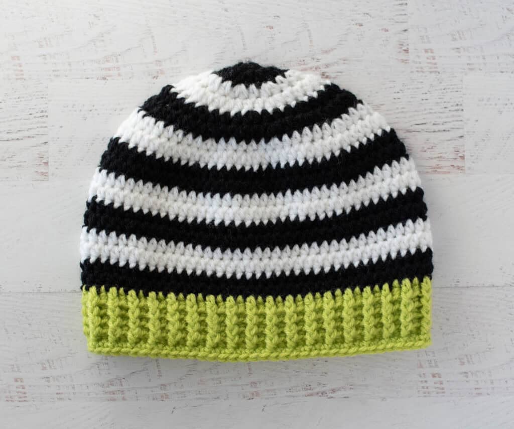 spirited stripes beanie crochet project crochet project detail 2