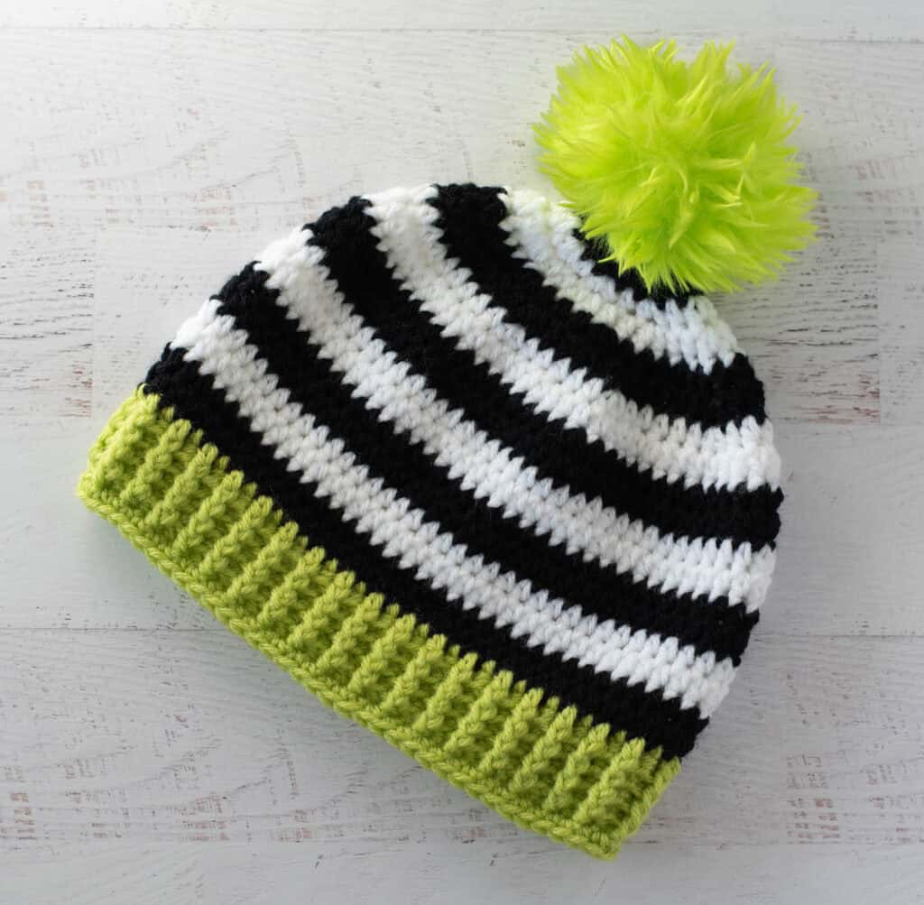 spirited stripes beanie crochet project crochet project detail 3