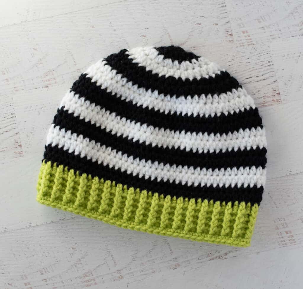 spirited stripes beanie crochet project crochet project detail 5