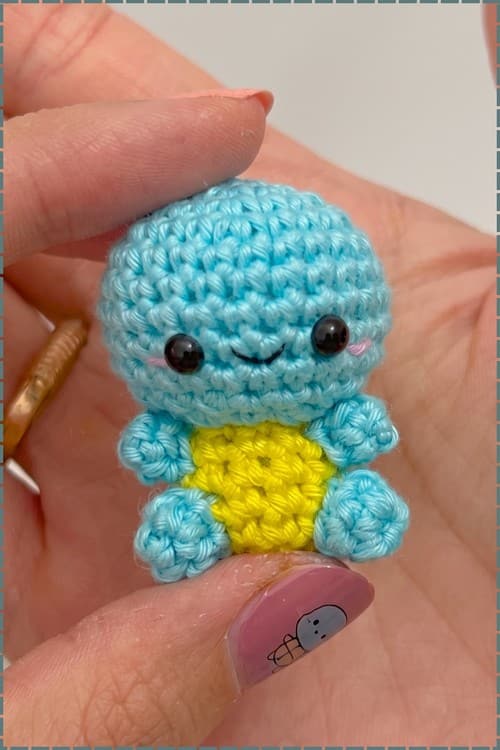 Squirtle amigurumi crochet project crochet project detail 1