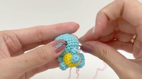 Squirtle amigurumi crochet project crochet project detail 5