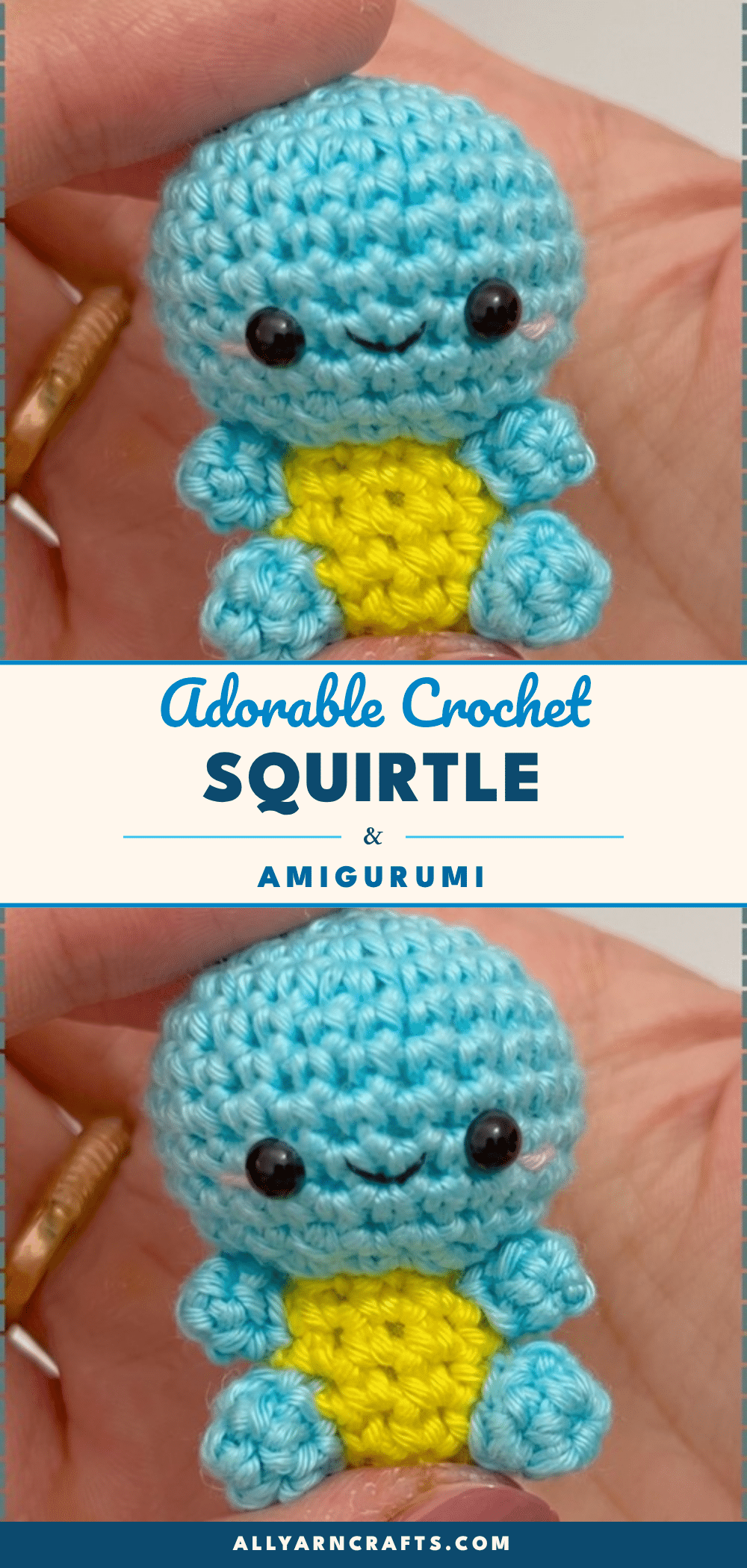 Squirtle amigurumi crochet pattern