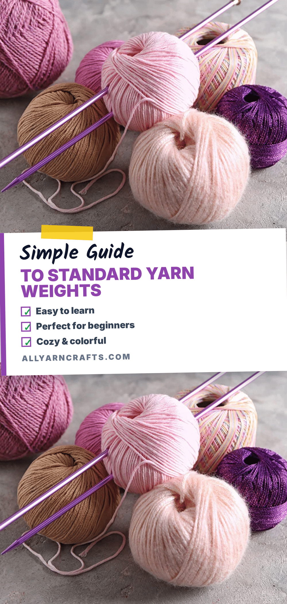 standard yarn weights crochet pattern