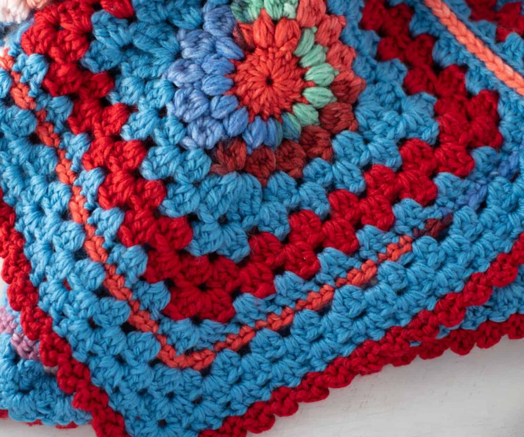 sunburst revival afghan - featured image