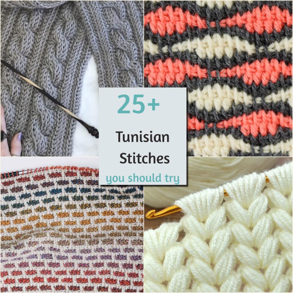 tunisian crochet stitches - featured image