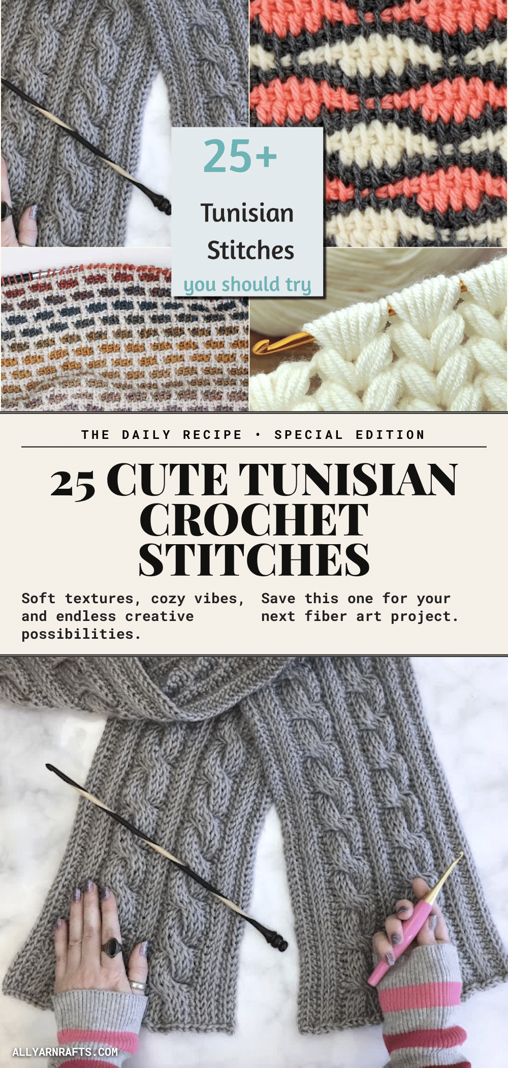 tunisian crochet stitches crochet pattern