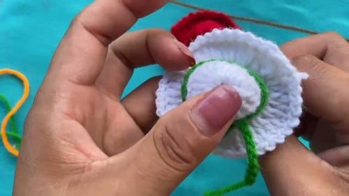 two color crochet hat ornament crochet project crochet project detail 3