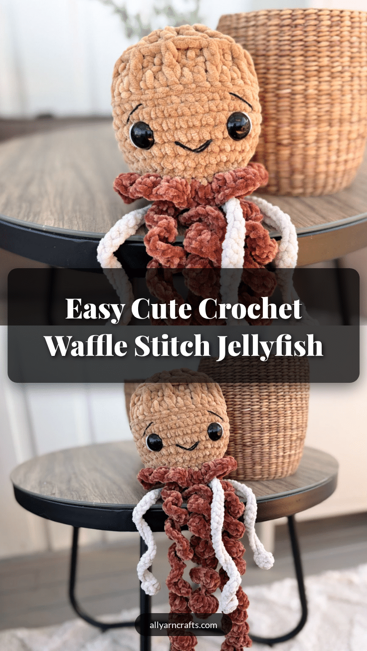 waffle stitch jellyfish crochet pattern