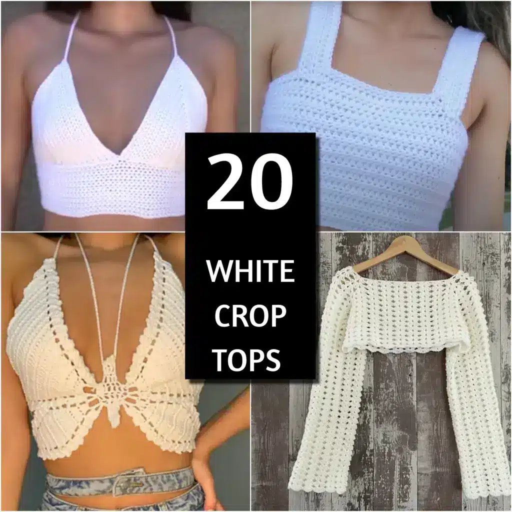 white crochet crop top - featured image