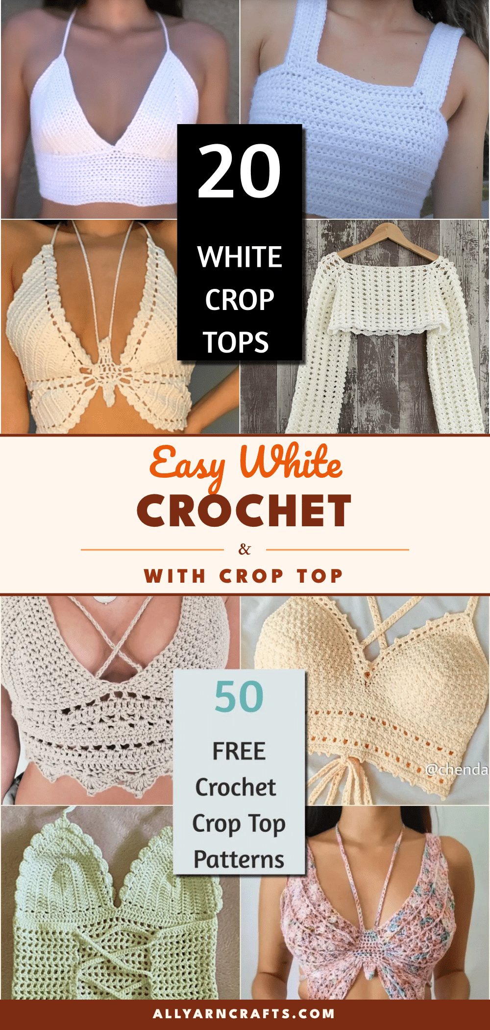 white crochet crop top crochet pattern