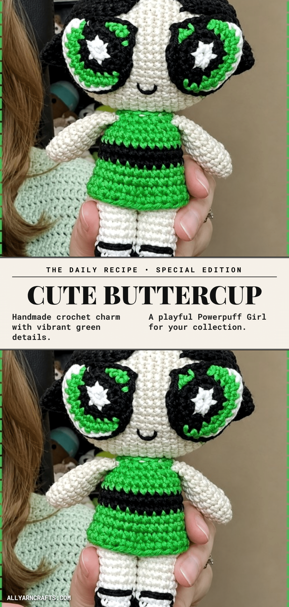buttercup powerpuff girl amigurumi pattern crochet pattern
