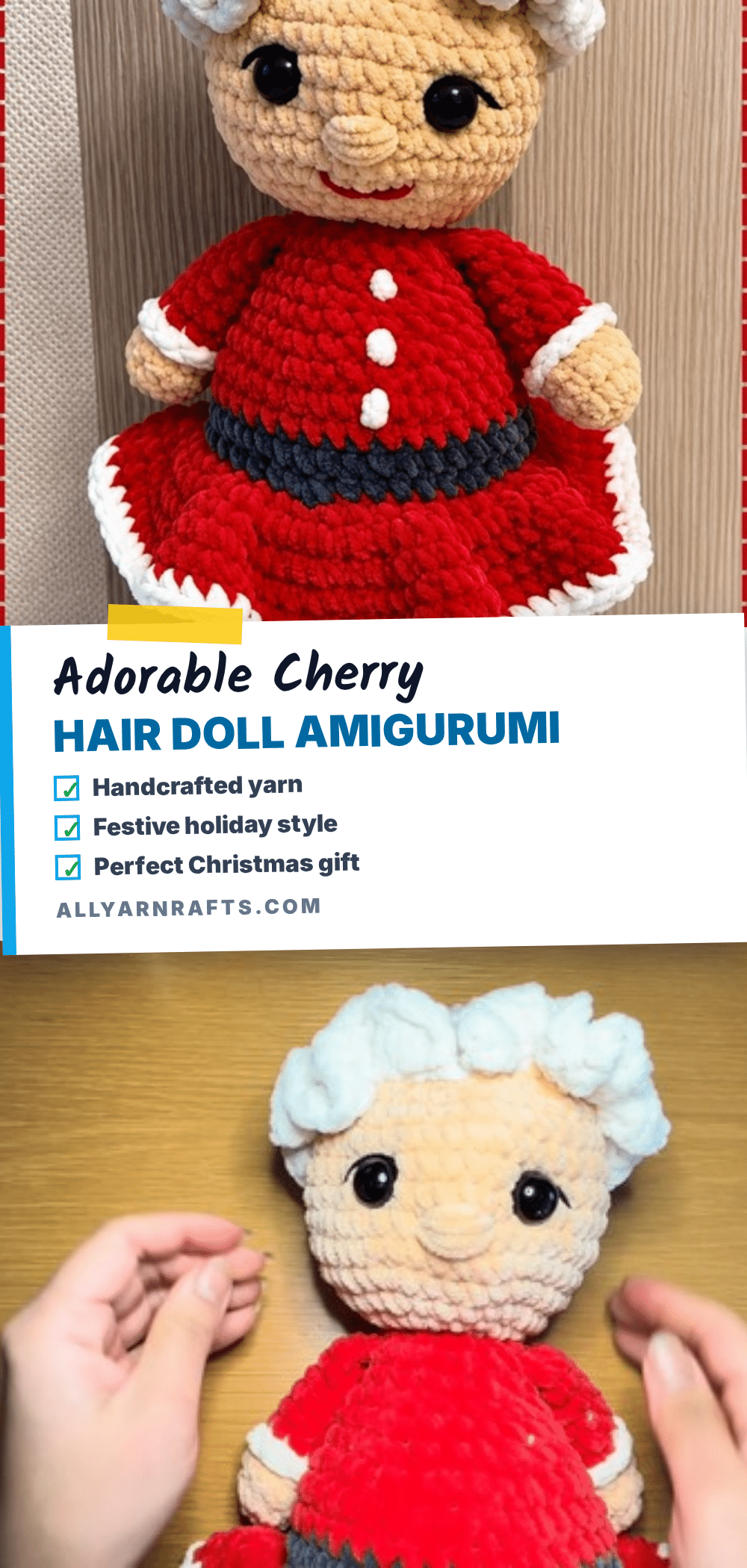 Cherry Hair Doll crochet pattern