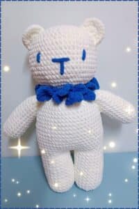 chunky yarn bear amigurumi - featured image