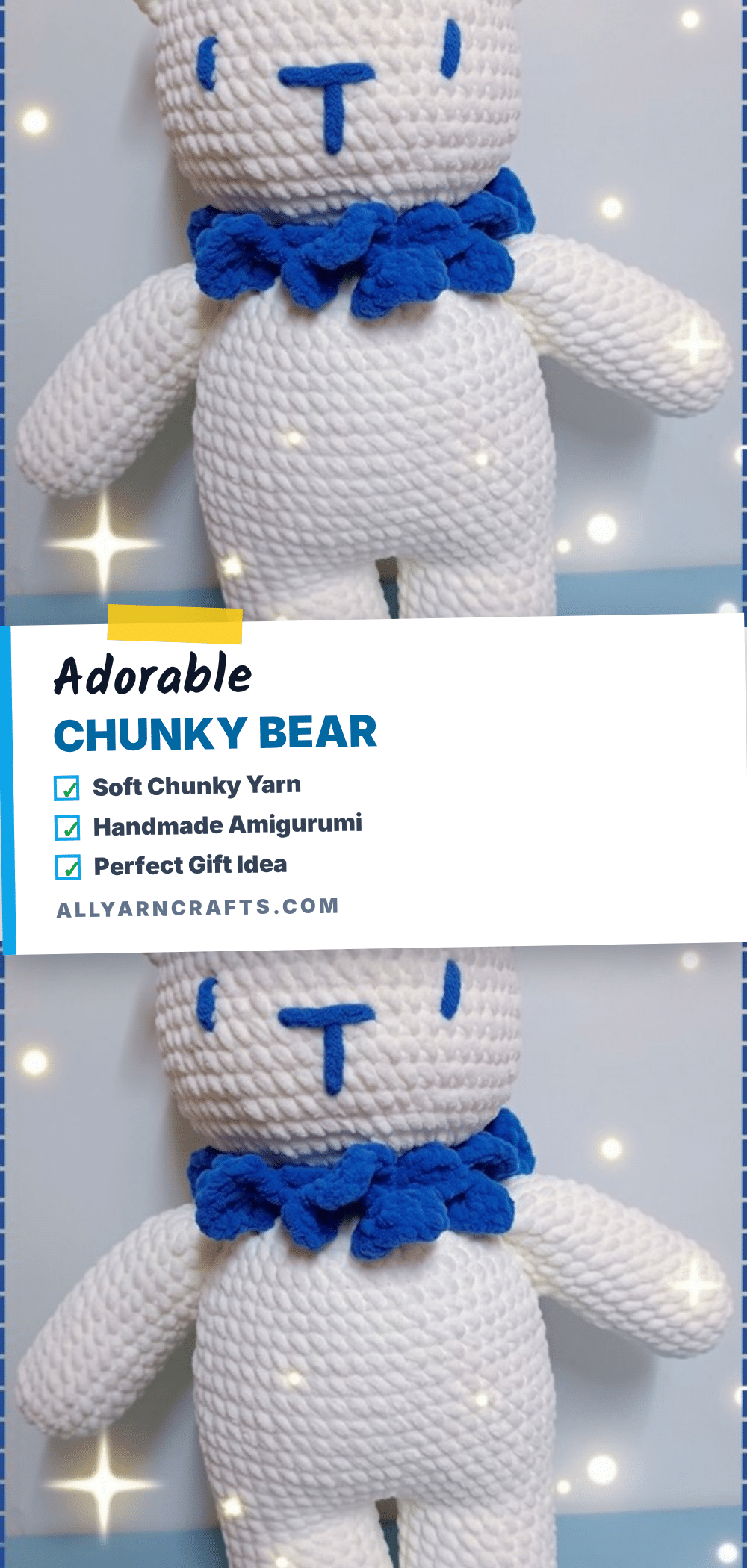 chunky yarn bear amigurumi crochet pattern