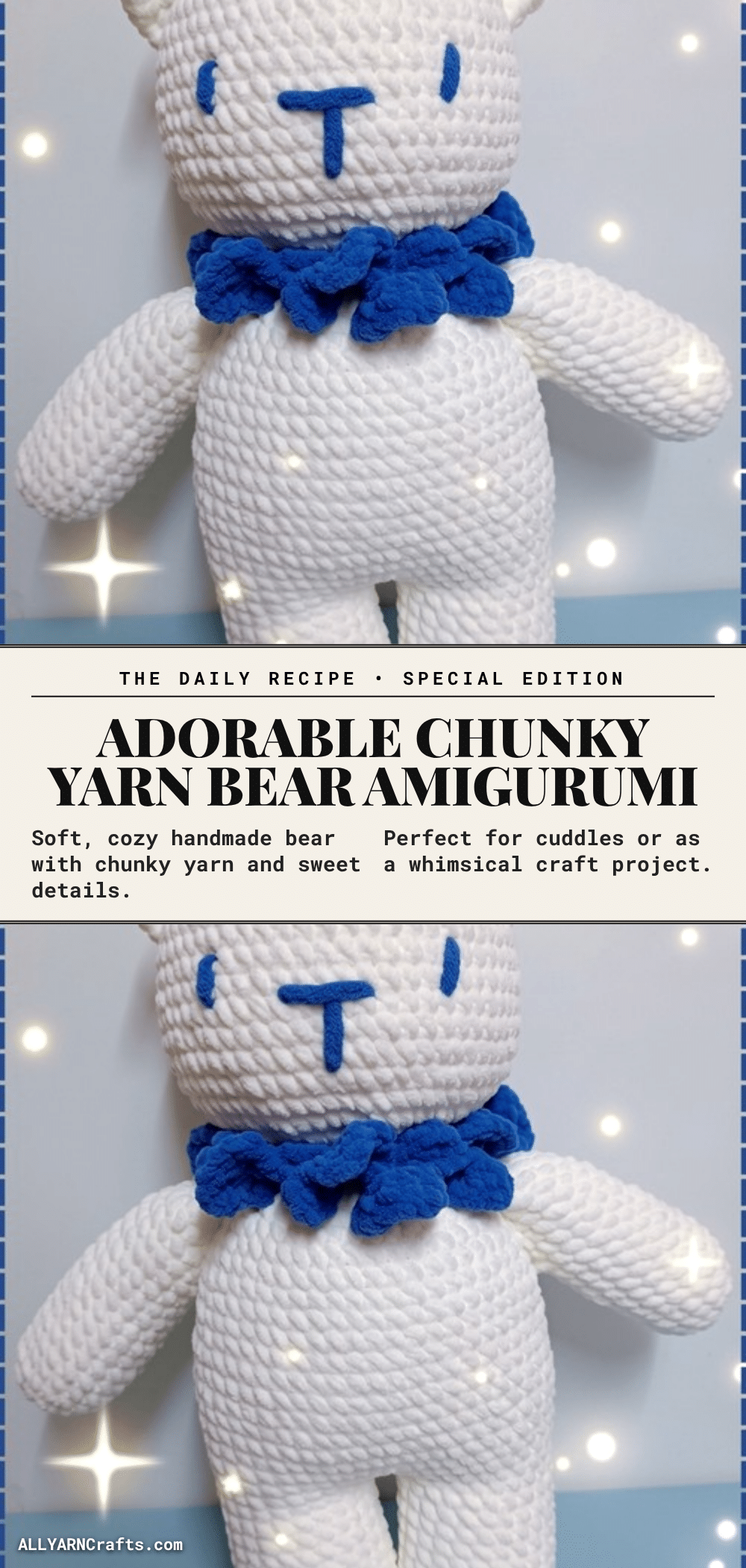 chunky yarn bear amigurumi crochet pattern