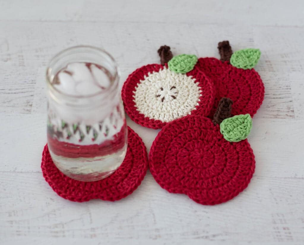 cider mill apple coasters crochet project crochet project detail 1