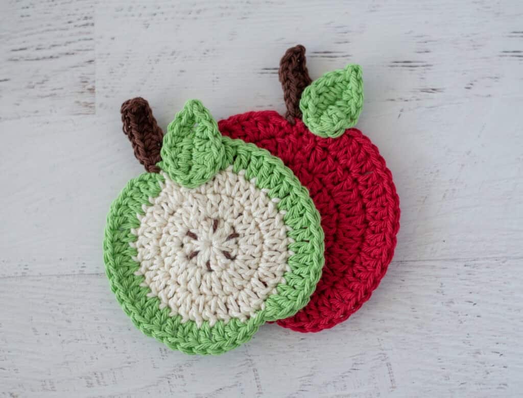 cider mill apple coasters crochet project crochet project detail 3