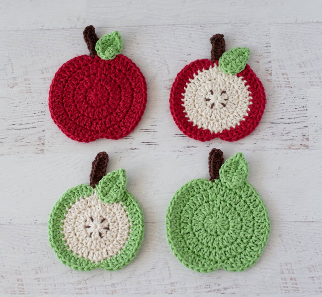 cider mill apple coasters crochet project crochet project detail 5
