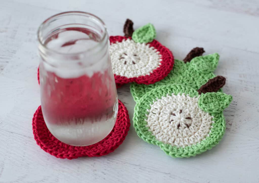 cider mill apple coasters crochet project crochet project detail 9