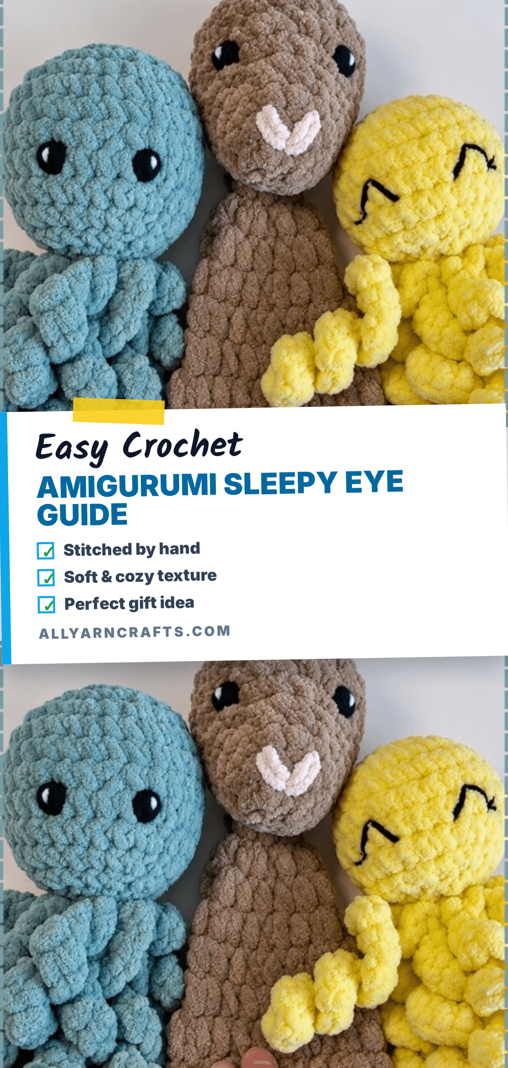 crochet amigurumi sleepy eye crochet pattern