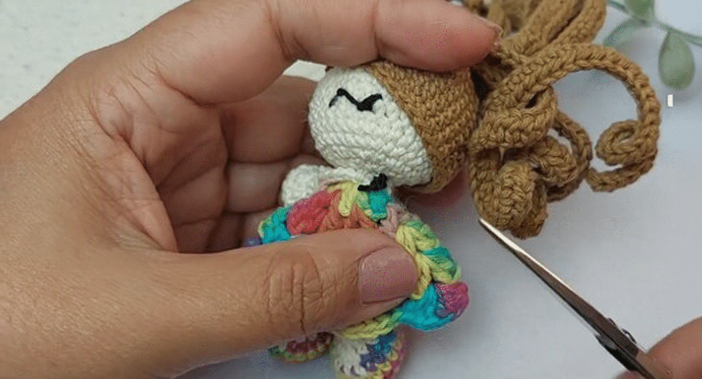 crochet bambolina doll keychain crochet project crochet project detail 3