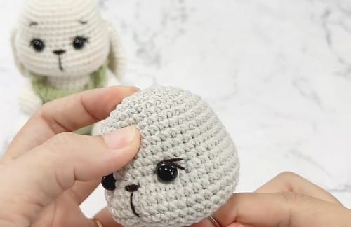 crochet bunny face crochet project crochet project detail 5