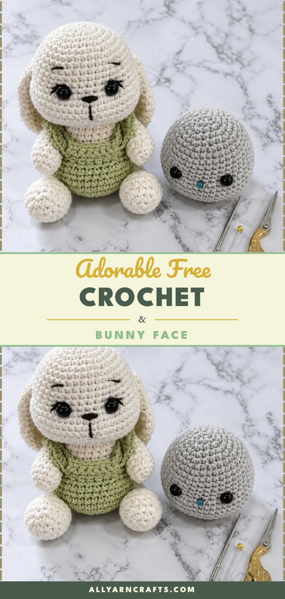 crochet bunny face crochet pattern