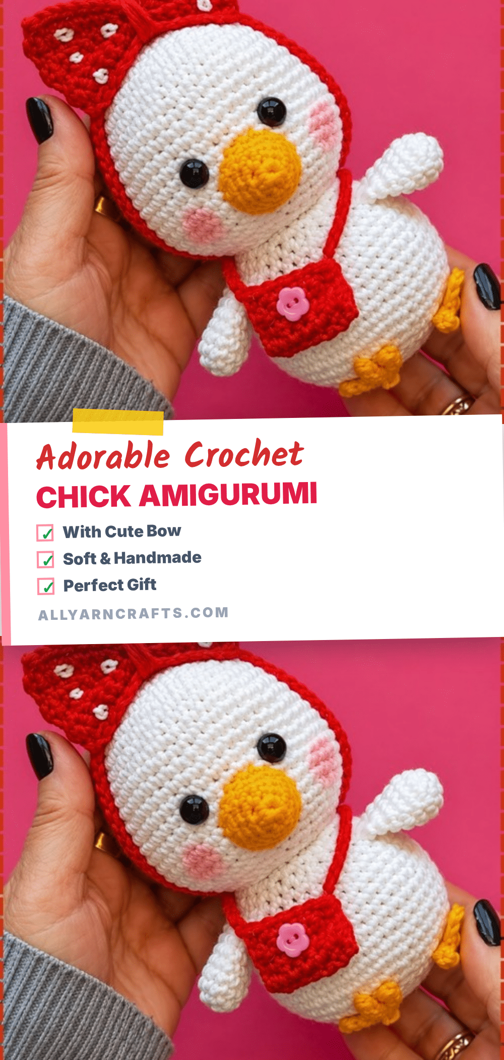 crochet chick amigurumi crochet pattern