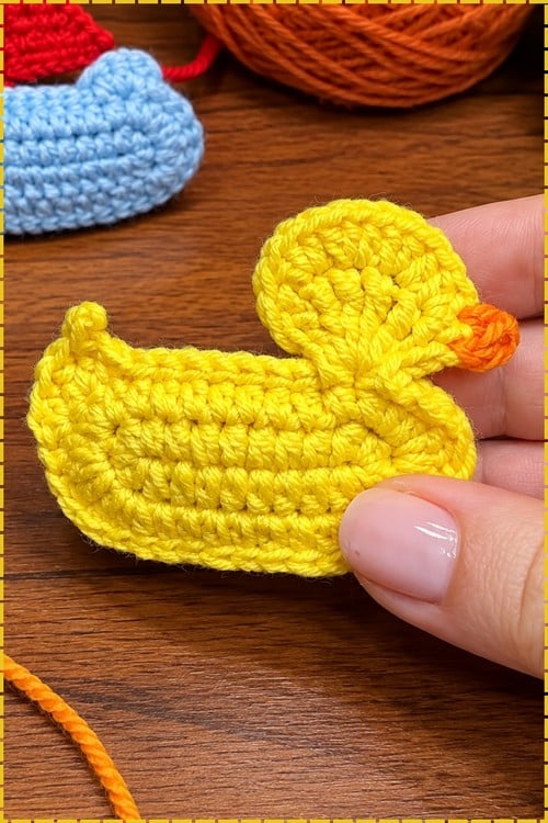 crochet duck hair clip crochet project crochet project detail 1