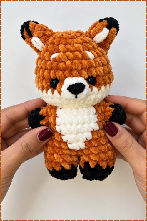 crochet fox plushie pattern crochet project crochet project detail 1