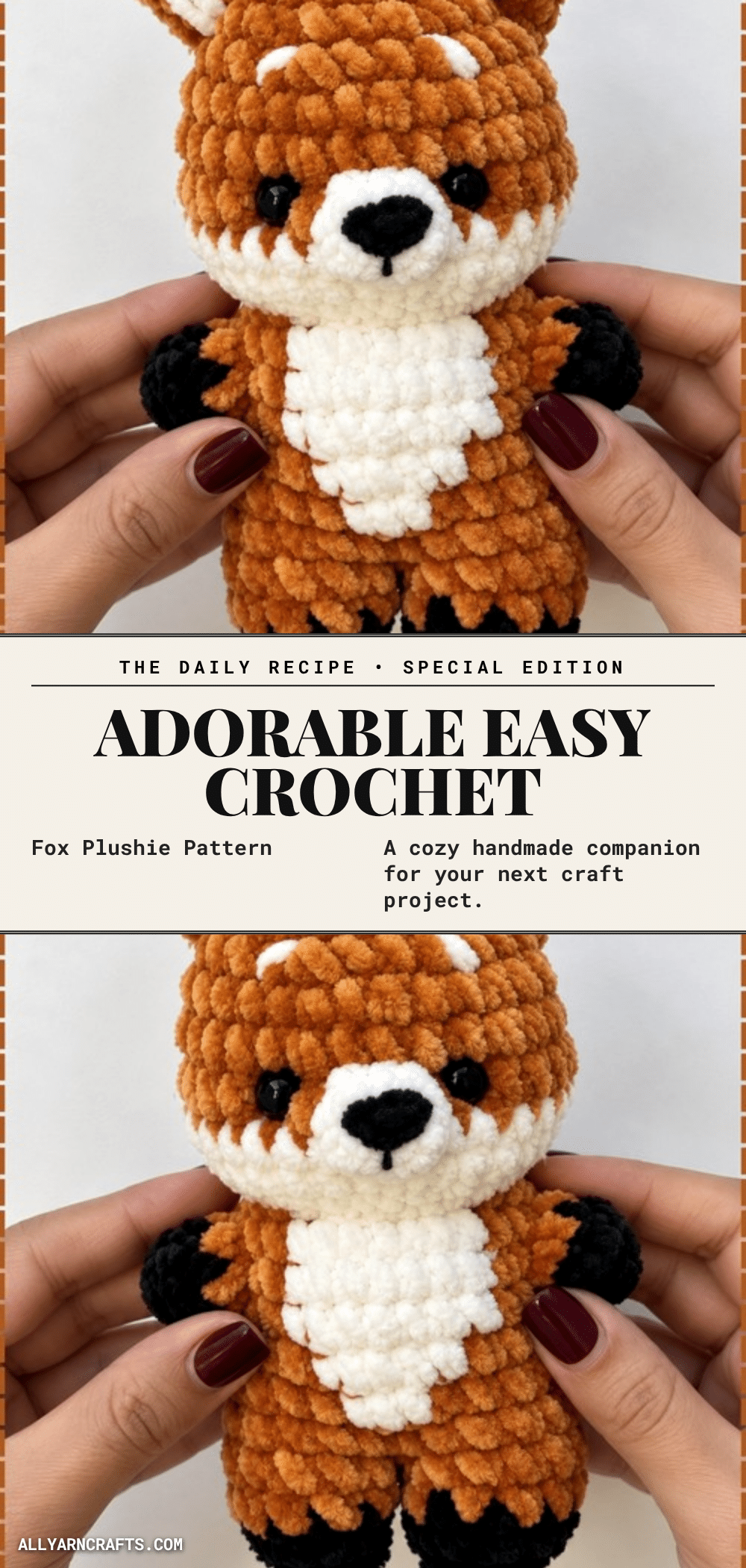 crochet fox plushie pattern crochet pattern