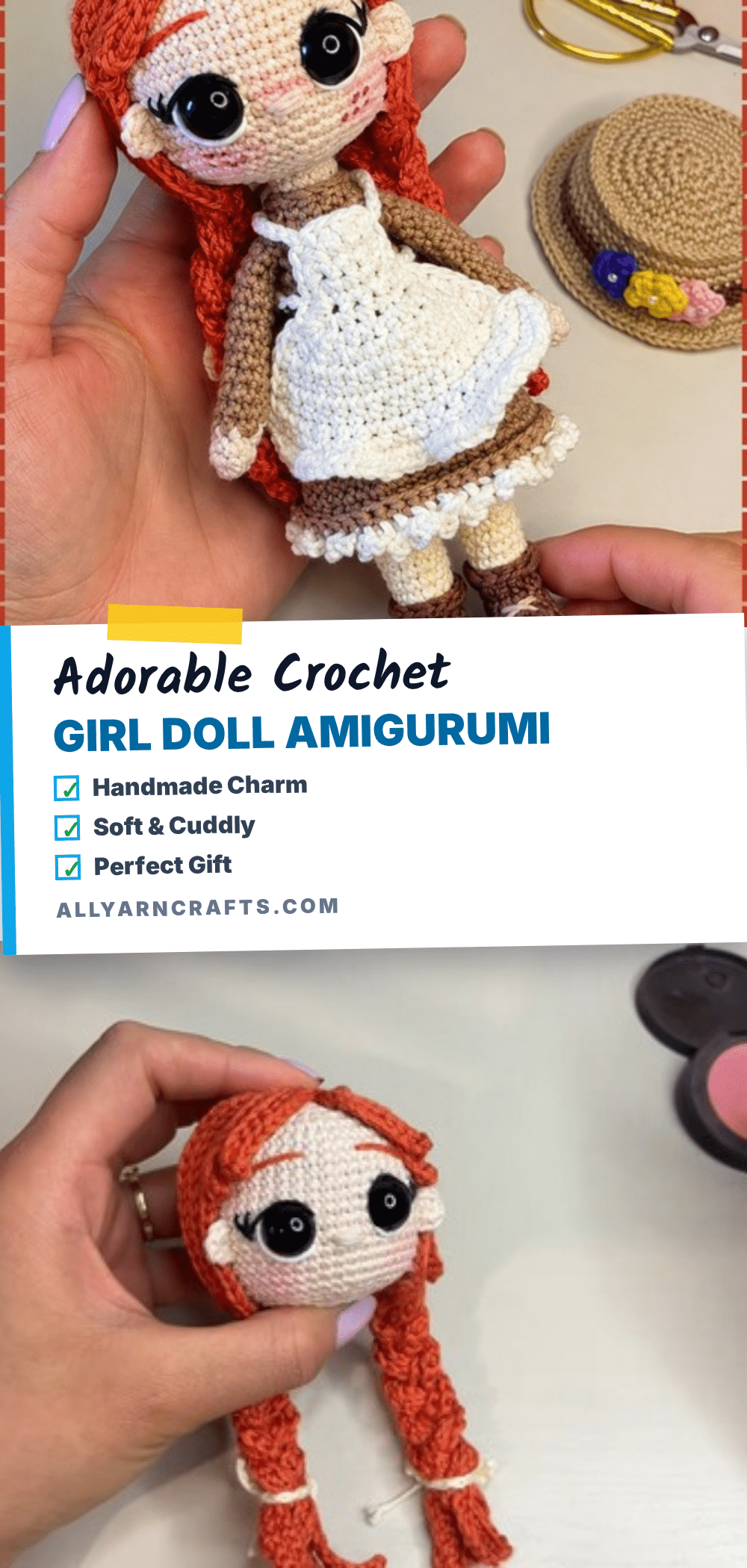 crochet girl doll crochet pattern