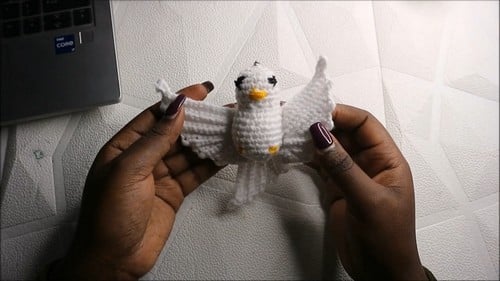 crochet pigeon keychain crochet project crochet project detail 1
