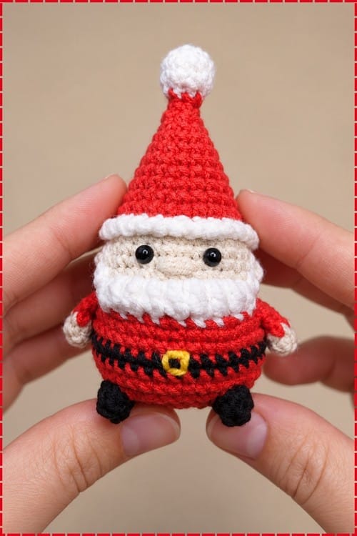 crochet santa amigurumi crochet project crochet project detail 1