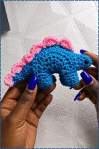 crochet stegosaurus pattern - featured image