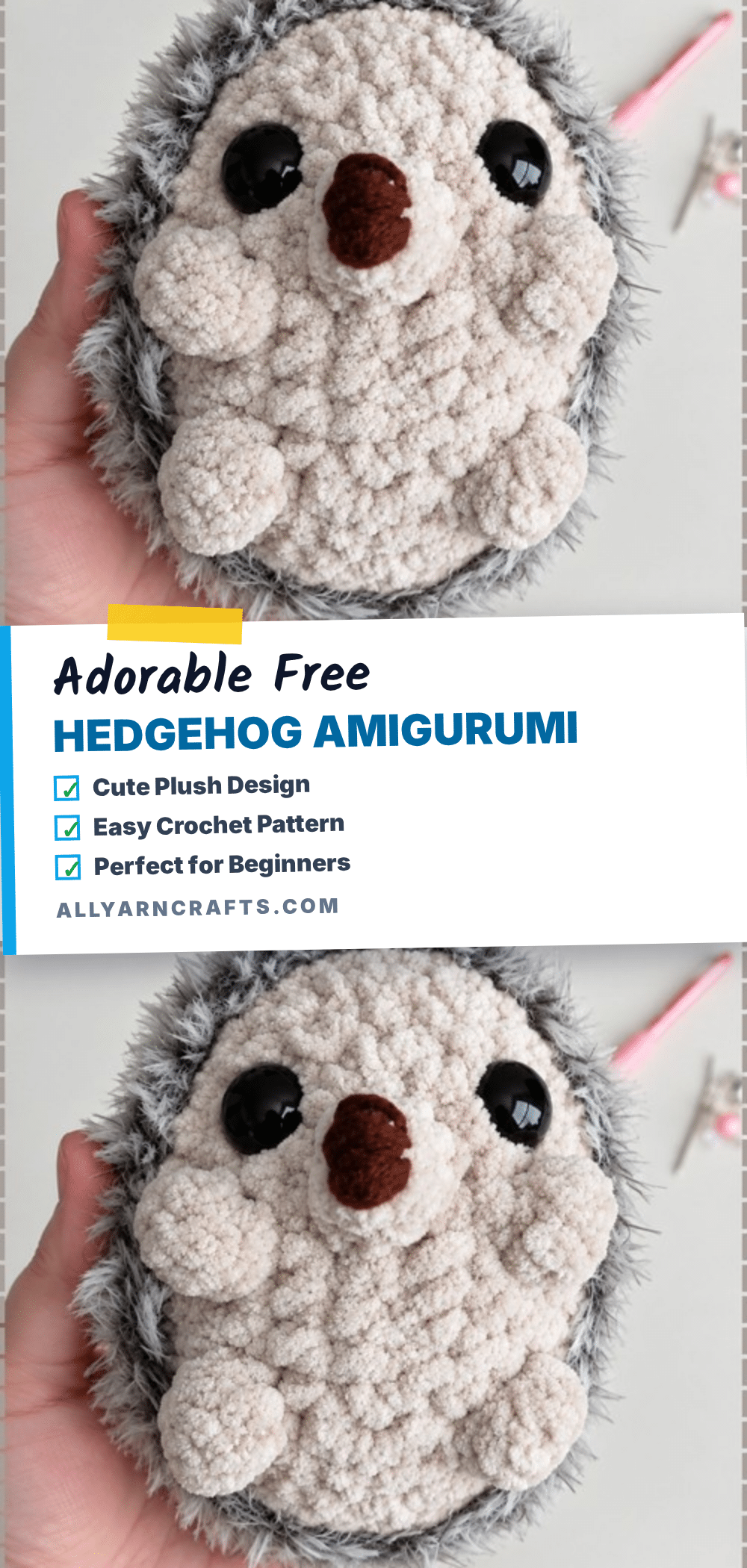 hedgehog amigurumi crochet pattern