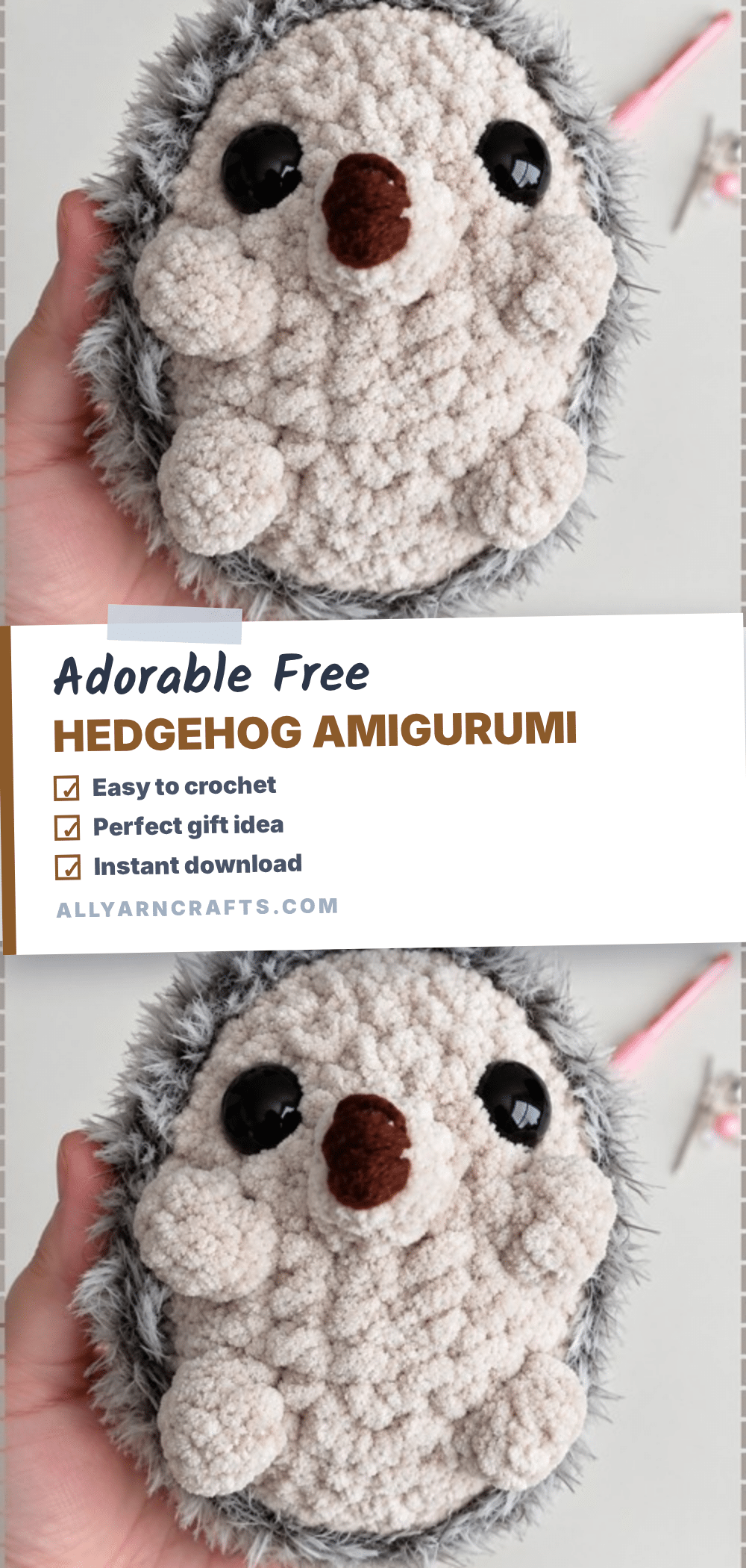 hedgehog amigurumi crochet pattern