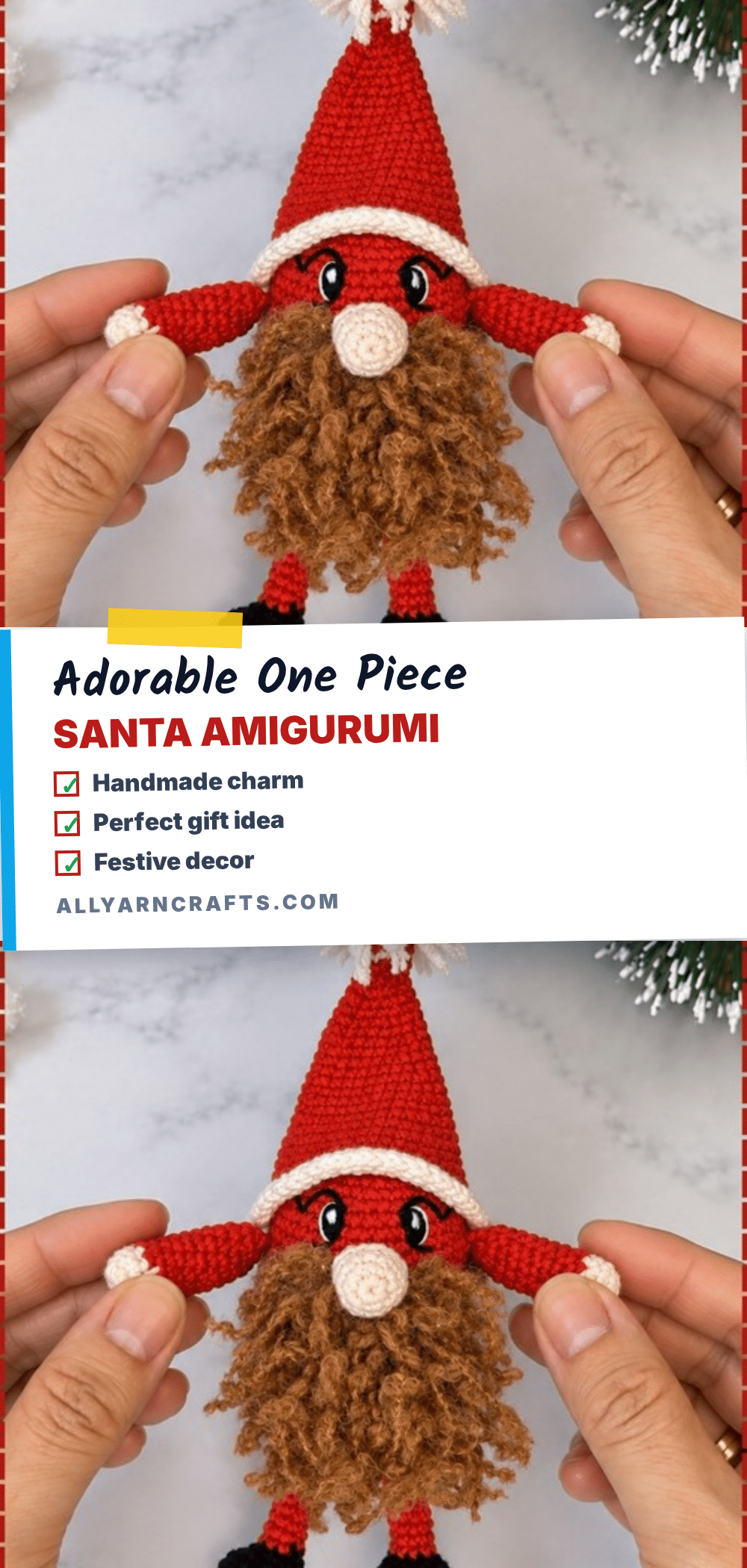one piece santa amigurumi pattern crochet pattern
