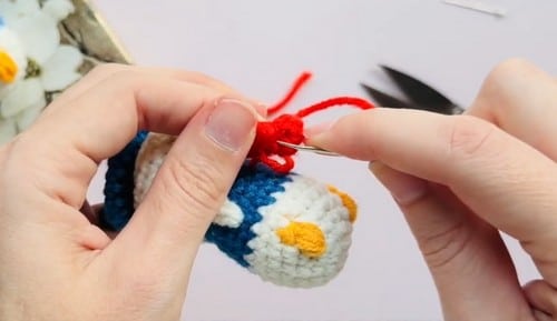Sailor Duck Amigurumi crochet project crochet project detail 3