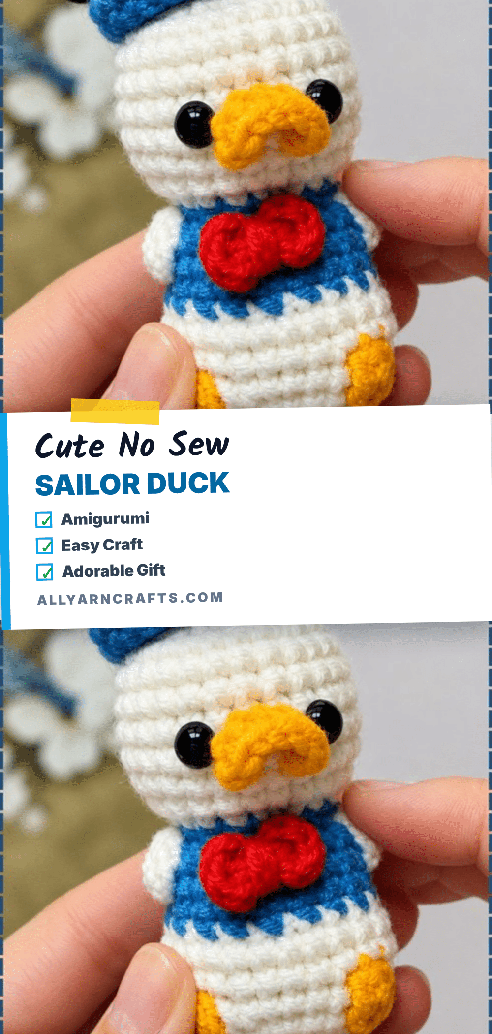 Sailor Duck Amigurumi crochet pattern
